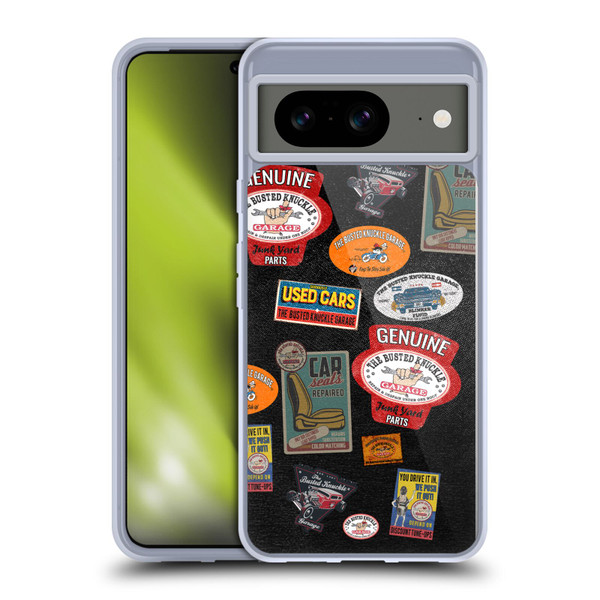Busted Knuckle Garage Graphics Patches Soft Gel Case for Google Pixel 8