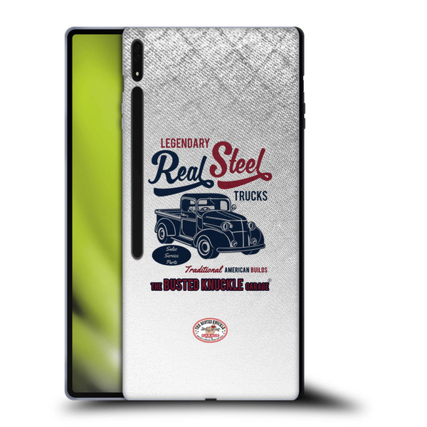 Busted Knuckle Garage Graphics Real Steel Soft Gel Case for Samsung Galaxy Tab S8 Ultra