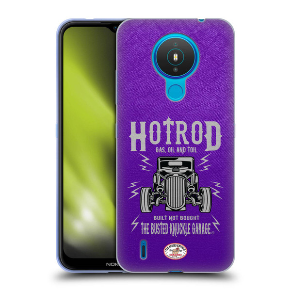Busted Knuckle Garage Graphics Hot Rod Soft Gel Case for Nokia 1.4