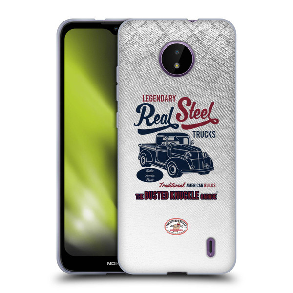 Busted Knuckle Garage Graphics Real Steel Soft Gel Case for Nokia C10 / C20