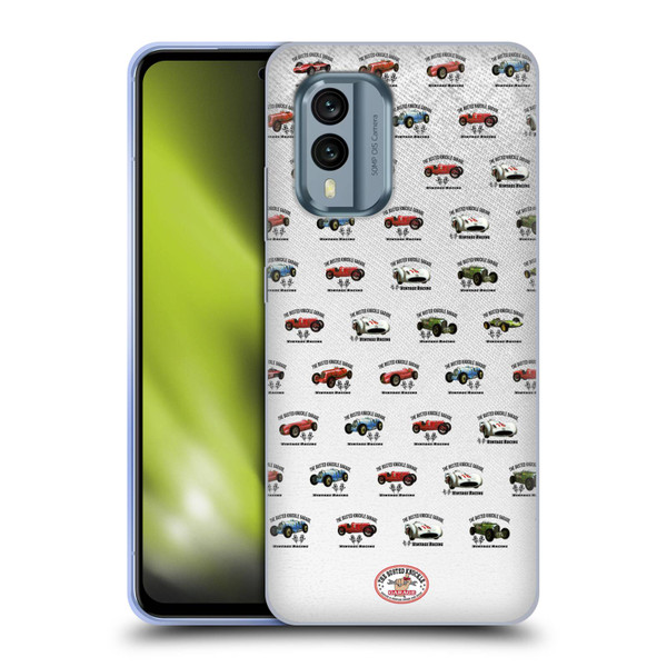 Busted Knuckle Garage Graphics Pattern Soft Gel Case for Nokia X30