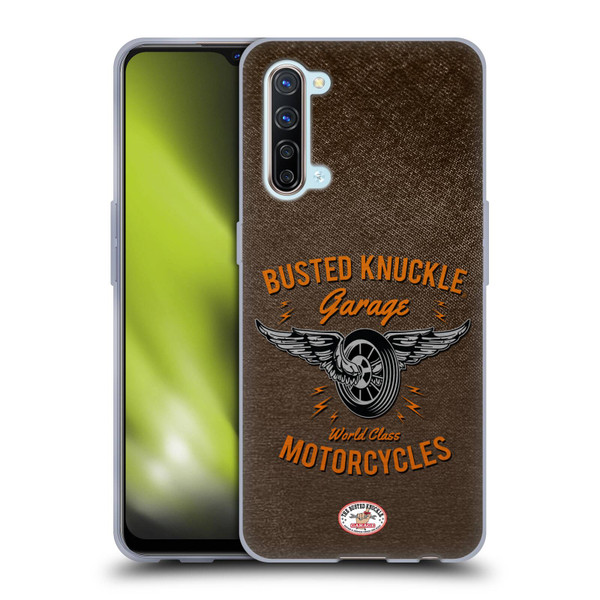 Busted Knuckle Garage Graphics Motorcycles Soft Gel Case for OPPO Find X2 Lite 5G