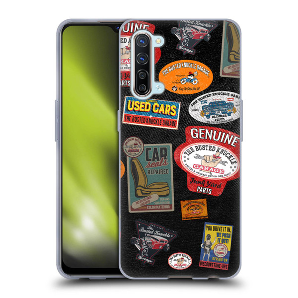 Busted Knuckle Garage Graphics Patches Soft Gel Case for OPPO Find X2 Lite 5G