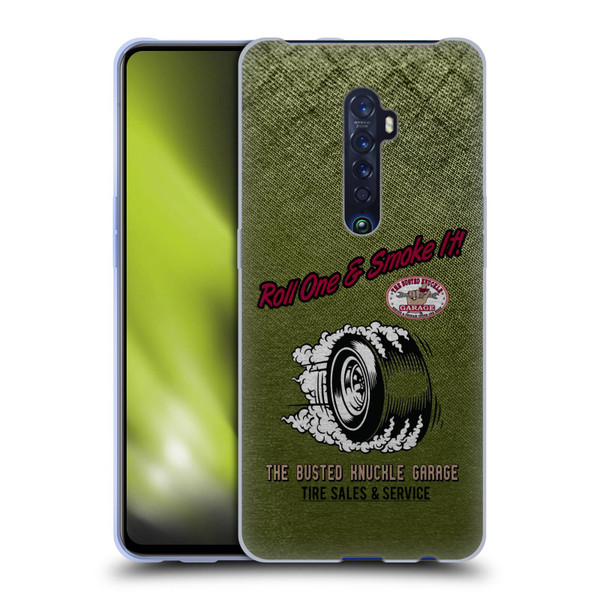 Busted Knuckle Garage Graphics Tire Soft Gel Case for OPPO Reno 2