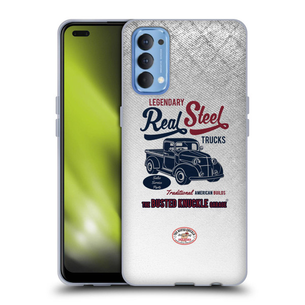 Busted Knuckle Garage Graphics Real Steel Soft Gel Case for OPPO Reno 4 5G