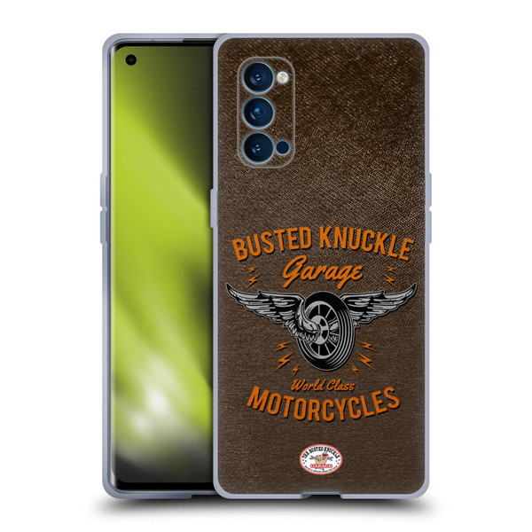 Busted Knuckle Garage Graphics Motorcycles Soft Gel Case for OPPO Reno 4 Pro 5G