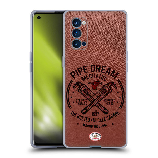 Busted Knuckle Garage Graphics Pipe Dream Soft Gel Case for OPPO Reno 4 Pro 5G