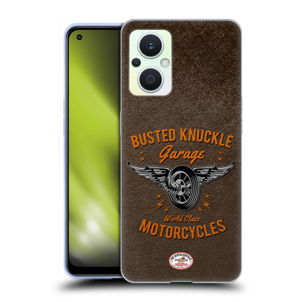 Busted Knuckle Garage Graphics Motorcycles Soft Gel Case for OPPO Reno8 Lite