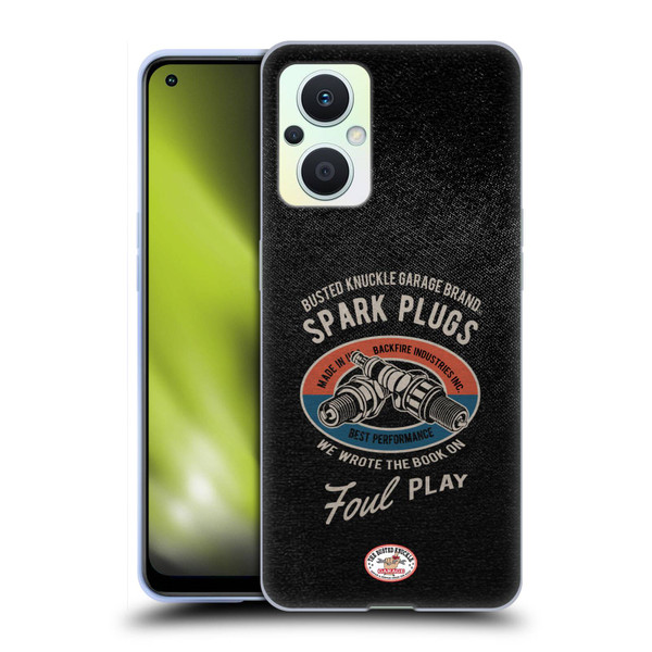 Busted Knuckle Garage Graphics Spark Plugs Soft Gel Case for OPPO Reno8 Lite