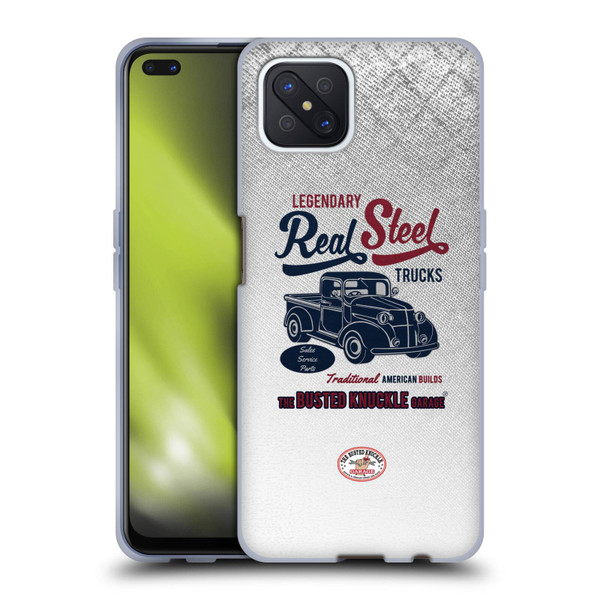 Busted Knuckle Garage Graphics Real Steel Soft Gel Case for OPPO Reno4 Z 5G