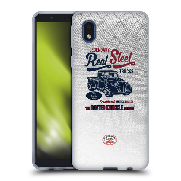 Busted Knuckle Garage Graphics Real Steel Soft Gel Case for Samsung Galaxy A01 Core (2020)