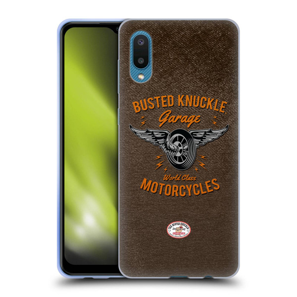 Busted Knuckle Garage Graphics Motorcycles Soft Gel Case for Samsung Galaxy A02/M02 (2021)