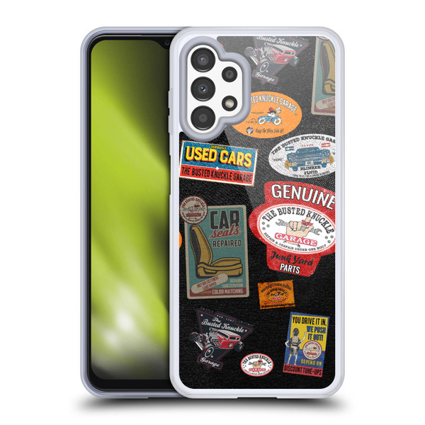 Busted Knuckle Garage Graphics Patches Soft Gel Case for Samsung Galaxy A13 (2022)