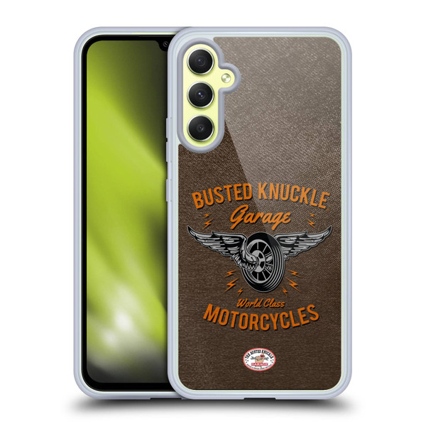 Busted Knuckle Garage Graphics Motorcycles Soft Gel Case for Samsung Galaxy A34 5G