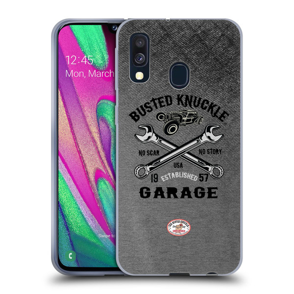 Busted Knuckle Garage Graphics No Scar Soft Gel Case for Samsung Galaxy A40 (2019)