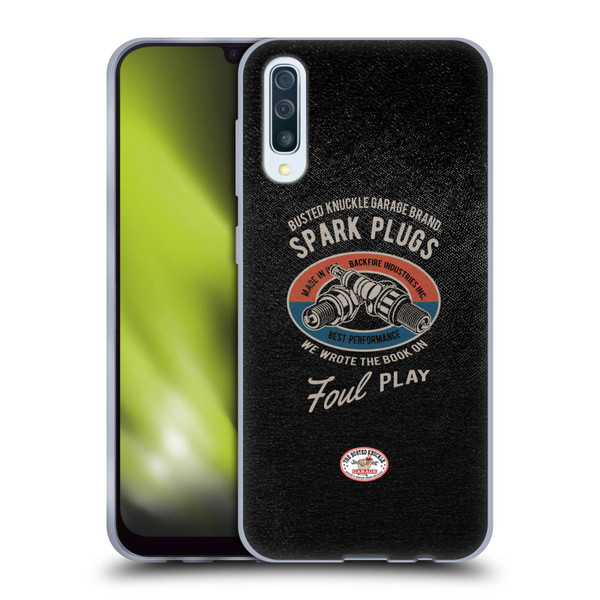 Busted Knuckle Garage Graphics Spark Plugs Soft Gel Case for Samsung Galaxy A50/A30s (2019)