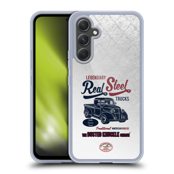 Busted Knuckle Garage Graphics Real Steel Soft Gel Case for Samsung Galaxy A54 5G