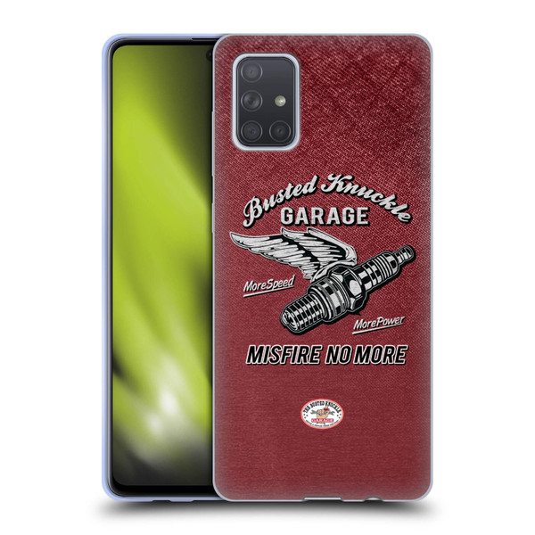 Busted Knuckle Garage Graphics Misfire Soft Gel Case for Samsung Galaxy A71 (2019)