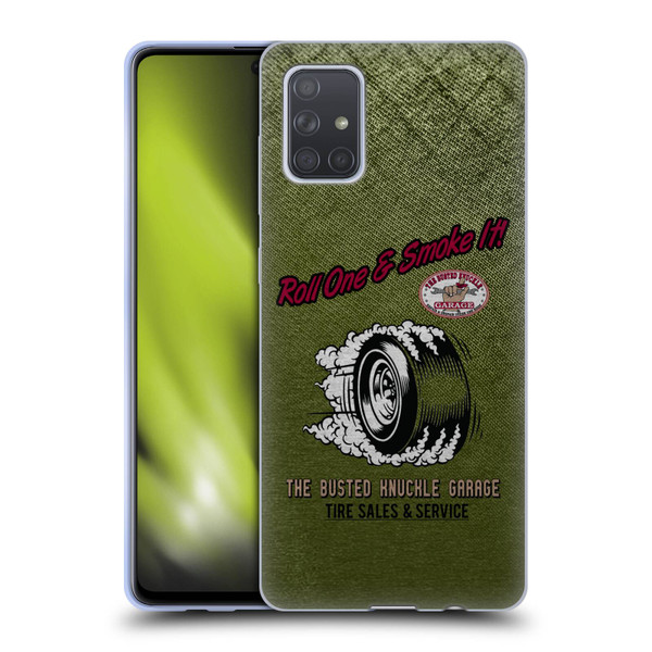 Busted Knuckle Garage Graphics Tire Soft Gel Case for Samsung Galaxy A71 (2019)
