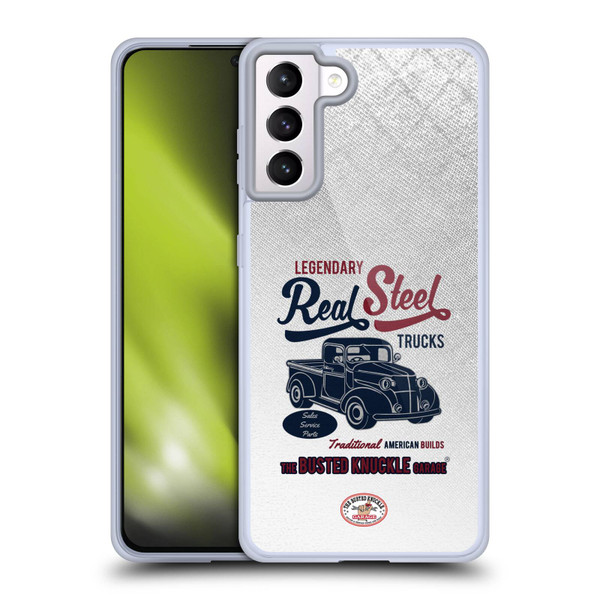 Busted Knuckle Garage Graphics Real Steel Soft Gel Case for Samsung Galaxy S21+ 5G