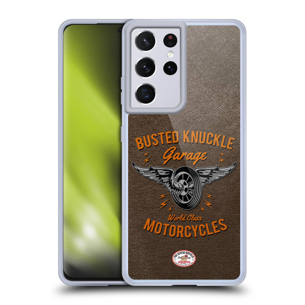 Busted Knuckle Garage Graphics Motorcycles Soft Gel Case for Samsung Galaxy S21 Ultra 5G