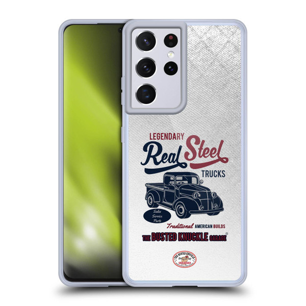 Busted Knuckle Garage Graphics Real Steel Soft Gel Case for Samsung Galaxy S21 Ultra 5G