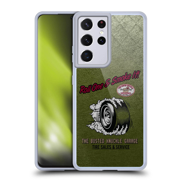 Busted Knuckle Garage Graphics Tire Soft Gel Case for Samsung Galaxy S21 Ultra 5G