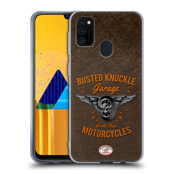 Busted Knuckle Garage Graphics Motorcycles Soft Gel Case for Samsung Galaxy M30s (2019)/M21 (2020)