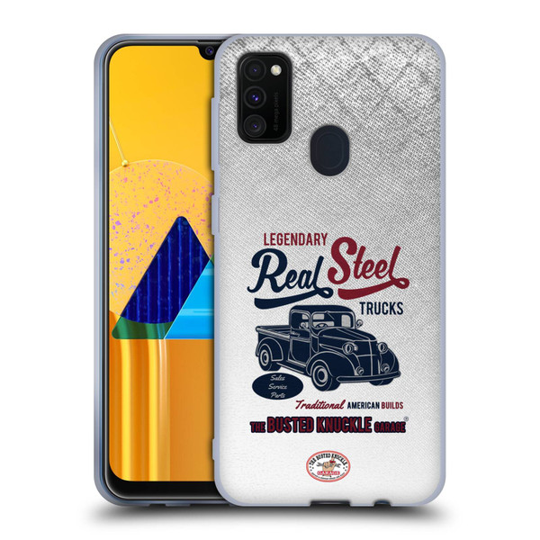Busted Knuckle Garage Graphics Real Steel Soft Gel Case for Samsung Galaxy M30s (2019)/M21 (2020)