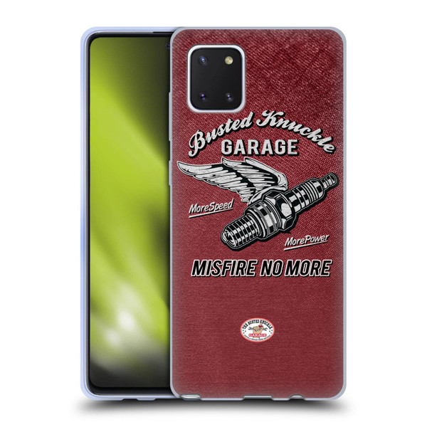 Busted Knuckle Garage Graphics Misfire Soft Gel Case for Samsung Galaxy Note10 Lite
