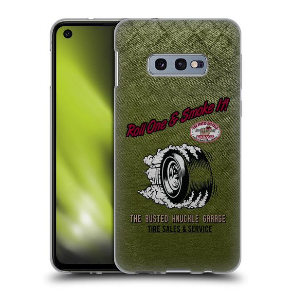 Busted Knuckle Garage Graphics Tire Soft Gel Case for Samsung Galaxy S10e