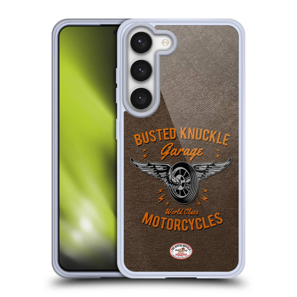 Busted Knuckle Garage Graphics Motorcycles Soft Gel Case for Samsung Galaxy S23 5G