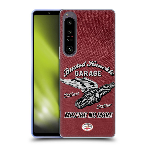 Busted Knuckle Garage Graphics Misfire Soft Gel Case for Sony Xperia 1 IV