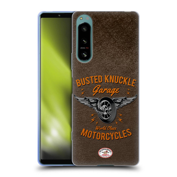 Busted Knuckle Garage Graphics Motorcycles Soft Gel Case for Sony Xperia 5 IV