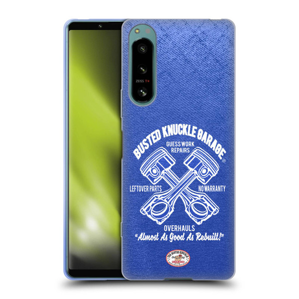 Busted Knuckle Garage Graphics Overhauls Soft Gel Case for Sony Xperia 5 IV