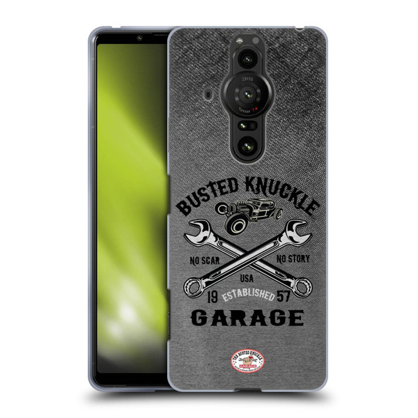 Busted Knuckle Garage Graphics No Scar Soft Gel Case for Sony Xperia Pro-I