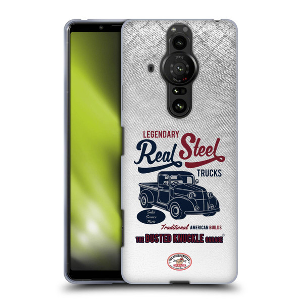 Busted Knuckle Garage Graphics Real Steel Soft Gel Case for Sony Xperia Pro-I