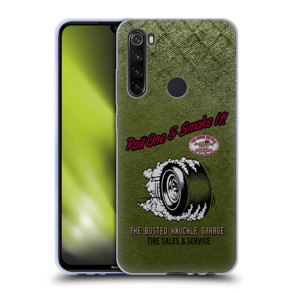Busted Knuckle Garage Graphics Tire Soft Gel Case for Xiaomi Redmi Note 8T