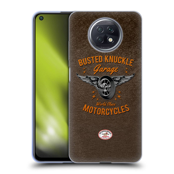 Busted Knuckle Garage Graphics Motorcycles Soft Gel Case for Xiaomi Redmi Note 9T 5G