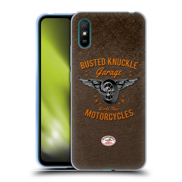 Busted Knuckle Garage Graphics Motorcycles Soft Gel Case for Xiaomi Redmi 9A / Redmi 9AT