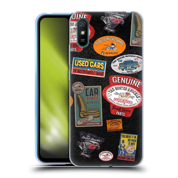 Busted Knuckle Garage Graphics Patches Soft Gel Case for Xiaomi Redmi 9A / Redmi 9AT