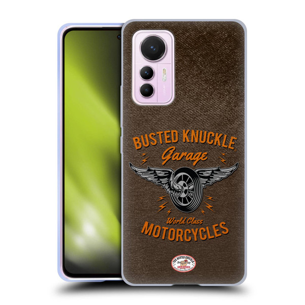 Busted Knuckle Garage Graphics Motorcycles Soft Gel Case for Xiaomi 12 Lite