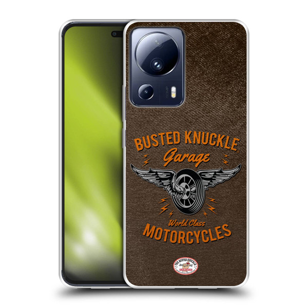 Busted Knuckle Garage Graphics Motorcycles Soft Gel Case for Xiaomi 13 Lite 5G
