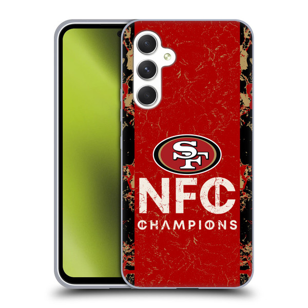 NFL 2024 Division Champions NFC Champ 49ers Soft Gel Case for Samsung Galaxy A54 5G