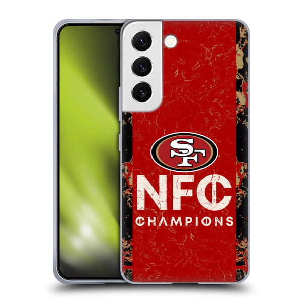 NFL 2024 Division Champions NFC Champ 49ers Soft Gel Case for Samsung Galaxy S22 5G