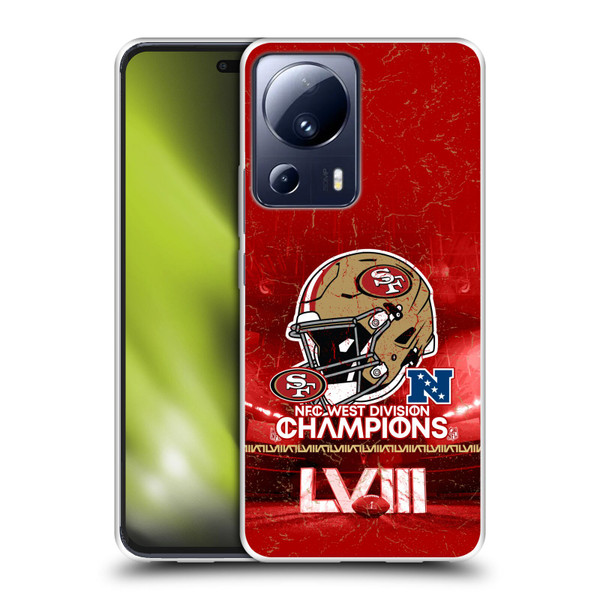 NFL 2024 Division Champions NFC Helmet 49ers Soft Gel Case for Xiaomi 13 Lite 5G
