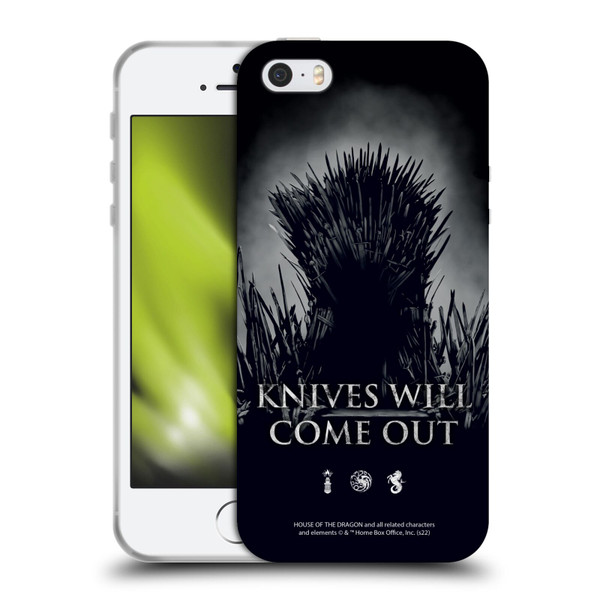 House Of The Dragon: Television Series Art Knives Will Come Out Soft Gel Case for Apple iPhone 5 / 5s / iPhone SE 2016