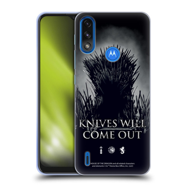 House Of The Dragon: Television Series Art Knives Will Come Out Soft Gel Case for Motorola Moto E7 Power / Moto E7i Power
