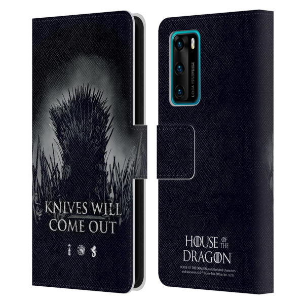 House Of The Dragon: Television Series Art Knives Will Come Out Leather Book Wallet Case Cover For Huawei P40 5G