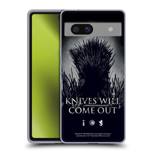 House Of The Dragon: Television Series Art Knives Will Come Out Soft Gel Case for Google Pixel 7a